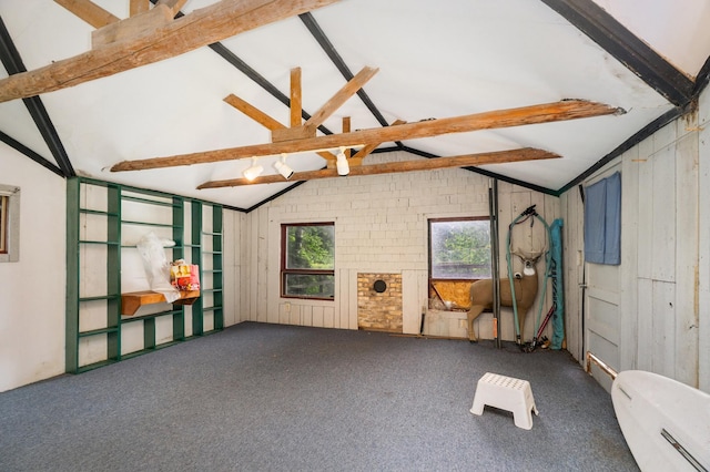 6618 Sumac Dr, Grand Lake Twp, MN 55803 - carpeted spare room featuring wood walls