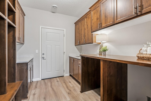 4838 Education Dr N, Hugo, MN 55038 - washroom with light wood-style flooring and a textured ceiling