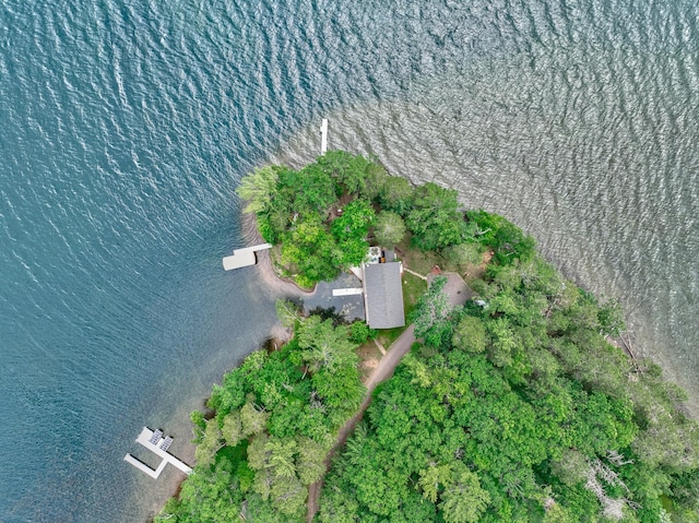 10399 Sandy Beach Rd, Round Lake Twp, WI 54843 - aerial view of property and surrounding area with a nearby body of water