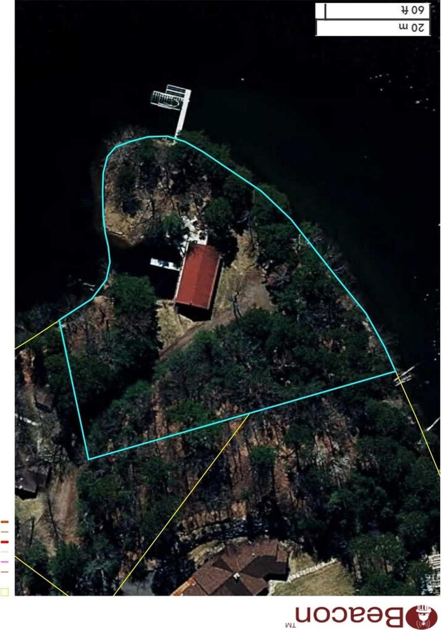 10399 Sandy Beach Rd, Round Lake Twp, WI 54843 - aerial overview of property's location
