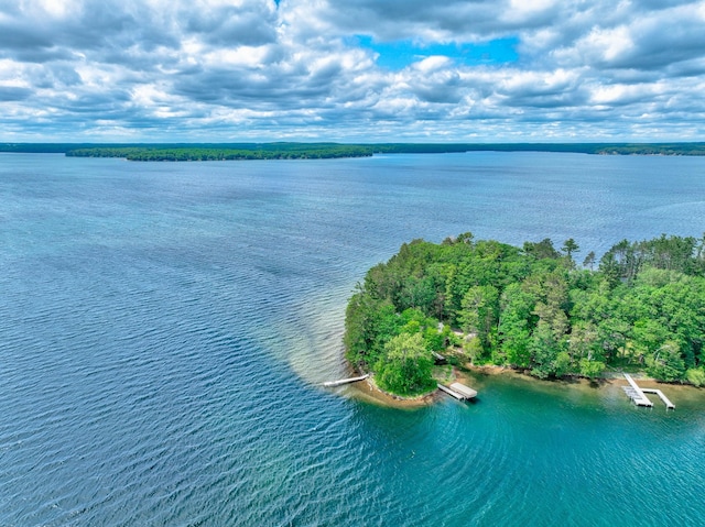 10399 Sandy Beach Rd, Round Lake Twp, WI 54843 - drone / aerial view of a large body of water