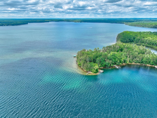 10399 Sandy Beach Rd, Round Lake Twp, WI 54843 - drone / aerial view of a large body of water