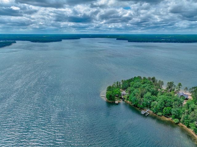 10399 Sandy Beach Rd, Round Lake Twp, WI 54843 - aerial view of a nearby body of water
