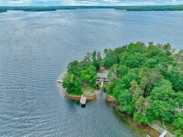 10399 Sandy Beach Rd, Round Lake Twp, WI 54843 - aerial view of property's location featuring a large body of water