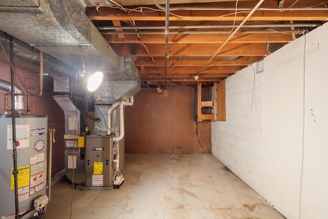 5123 Chicago Ave, Minneapolis, MN 55417 - unfinished basement featuring water heater