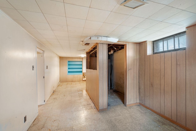 5123 Chicago Ave, Minneapolis, MN 55417 - below grade area featuring wood walls and light floors