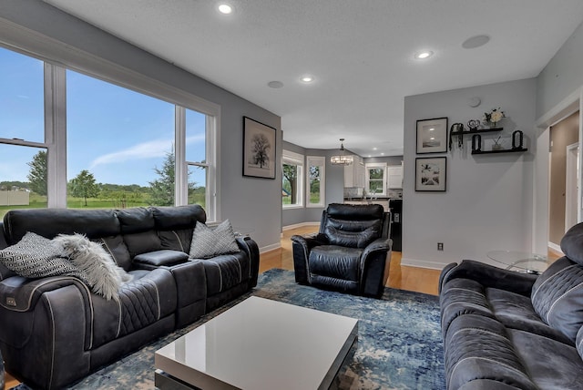 1302 Grizzly Ln, Sartell, MN 56377 - living room with recessed lighting and wood finished floors