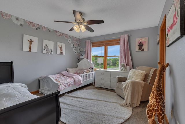 1302 Grizzly Ln, Sartell, MN 56377 - carpeted bedroom featuring ceiling fan