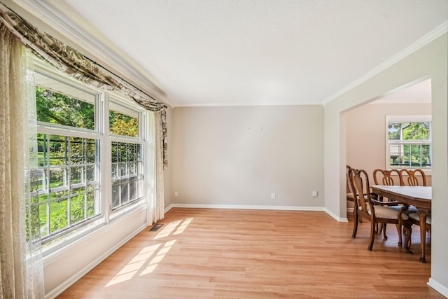 8924 Darnel Rd, Eden Prairie, MN 55347 - dining room with crown molding and light wood-style floors