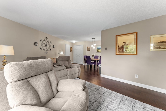 1150 Dellwood St S Unit 306, Cambridge, MN 55008 - living room with dark wood-type flooring and baseboards