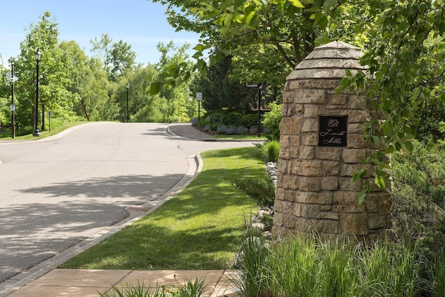 1595 Locust Hills Cir, Wayzata, MN 55391 - view of asphalt street with street lights and curbs