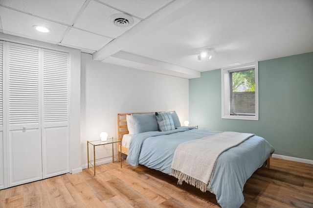 1511 Branston St, Saint Paul, MN 55108 - bedroom with light wood finished floors and recessed lighting
