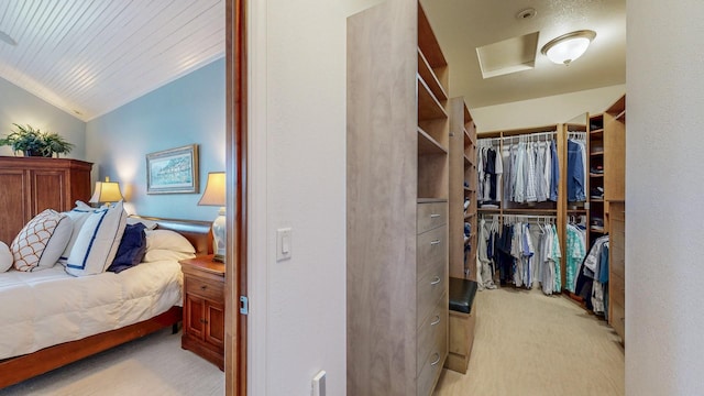 830 Prairie Island Rd N, Winona, MN 55987 - spacious closet with light carpet and vaulted ceiling
