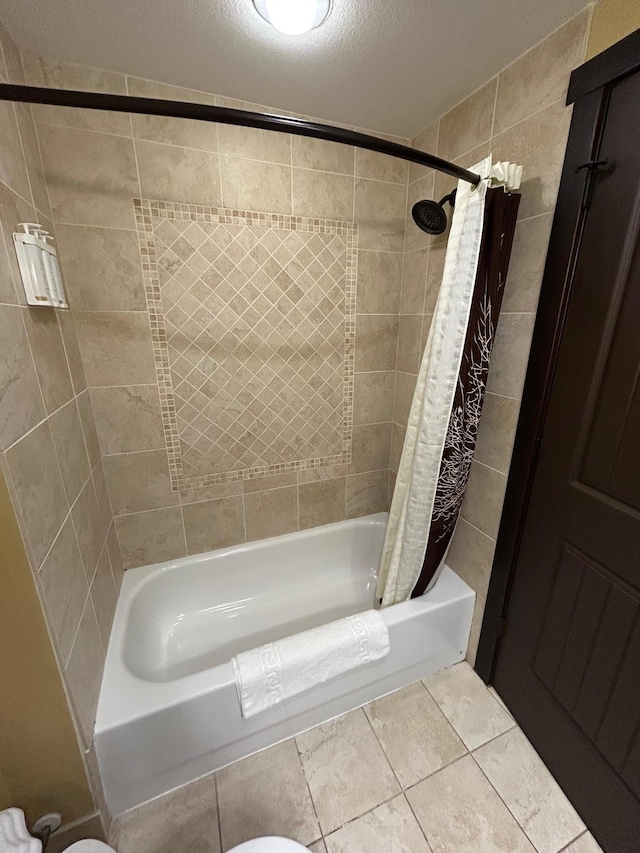502 Cleveland Blvd W Unit 2300, Walker, MN 56484 - bathroom with shower / bath combo and tile patterned floors