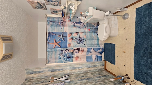 2145 Kenneth Dr, Albert Lea, MN 56007 - bathroom featuring heating unit and a textured wall