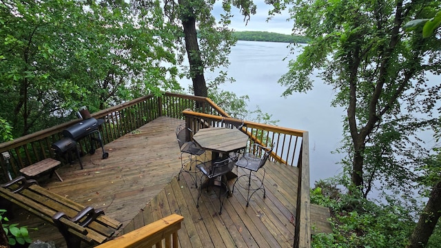 2145 Kenneth Dr, Albert Lea, MN 56007 - deck featuring a water view
