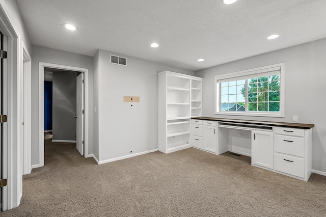 2403 Meadow Dr, Buffalo, MN 55313 - unfurnished office with light carpet, recessed lighting, and a textured ceiling