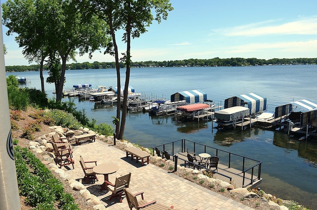 4387 Wilshire Blvd Unit 307, Mound, MN 55364 - water view featuring a boat dock and boat lift
