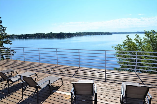 4387 Wilshire Blvd Unit 307, Mound, MN 55364 - wooden terrace with a water view