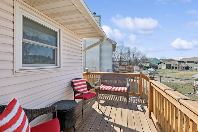 7175 Upper 157th St W, Apple Valley, MN 55124 - wooden terrace featuring a residential view