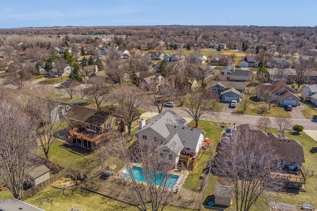 7175 Upper 157th St W, Apple Valley, MN 55124 - aerial perspective of suburban area featuring a pool area