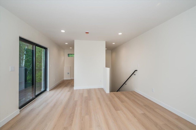 3733 London Rd Unit 15, Duluth, MN 55804 - spare room with light wood finished floors and recessed lighting
