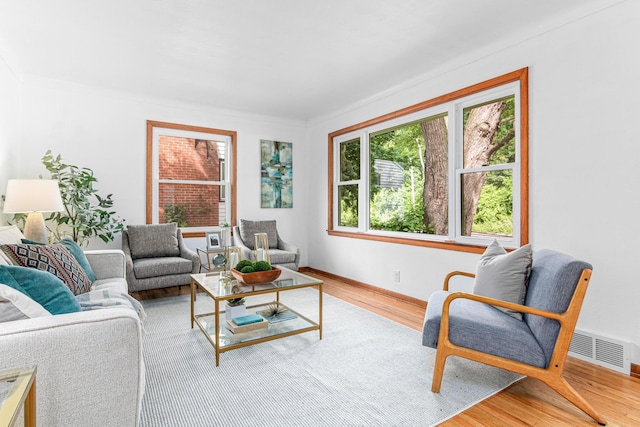 2196 7th St W, Saint Paul, MN 55116 - living area featuring wood finished floors and baseboards