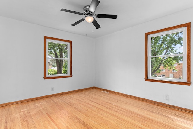 2196 7th St W, Saint Paul, MN 55116 - spare room featuring light wood finished floors and ceiling fan