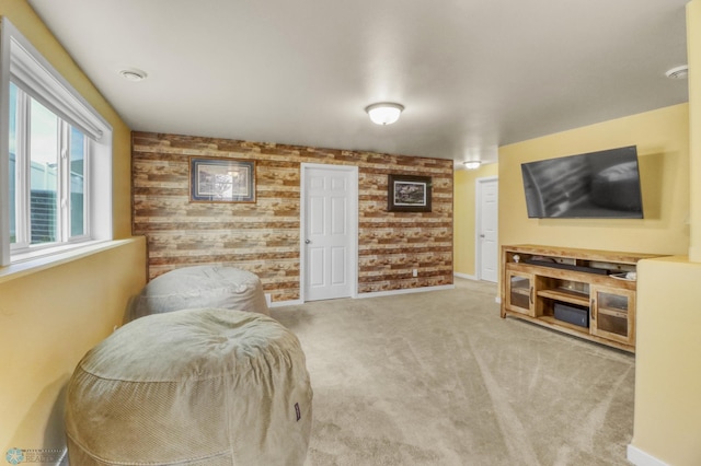 1334 6th St NW, Fargo, ND 58078 - living area featuring carpet flooring