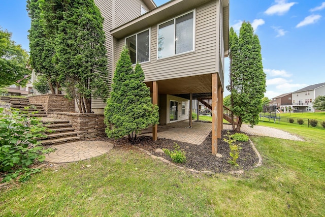 6758 Troy Ln N, Maple Grove, MN 55311 - back of house with stairs and a patio area