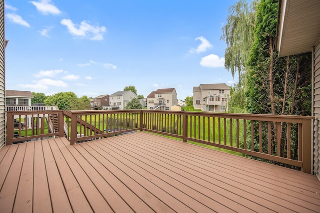 6758 Troy Ln N, Maple Grove, MN 55311 - wooden terrace featuring a residential view