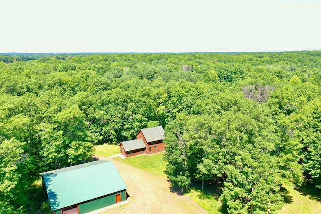 43564 Tamarack River Rd, Ogema Twp, MN 55037 - aerial view of property and surrounding area featuring a forest