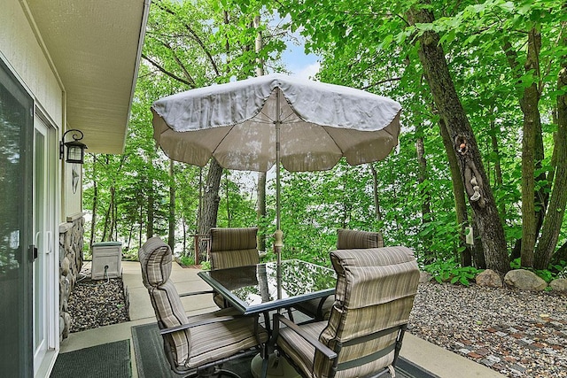 21114 Elmway Rd, Richmond, MN 56368 - view of patio / terrace featuring outdoor dining space