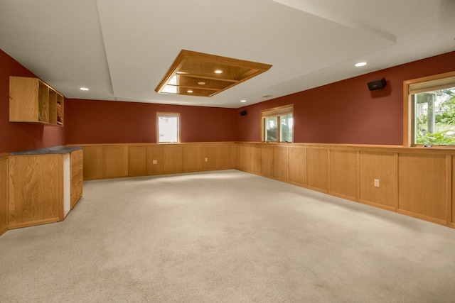 485 Preserve Path W, Saint Paul, MN 55118 - unfurnished room featuring light carpet, recessed lighting, and a wainscoted wall