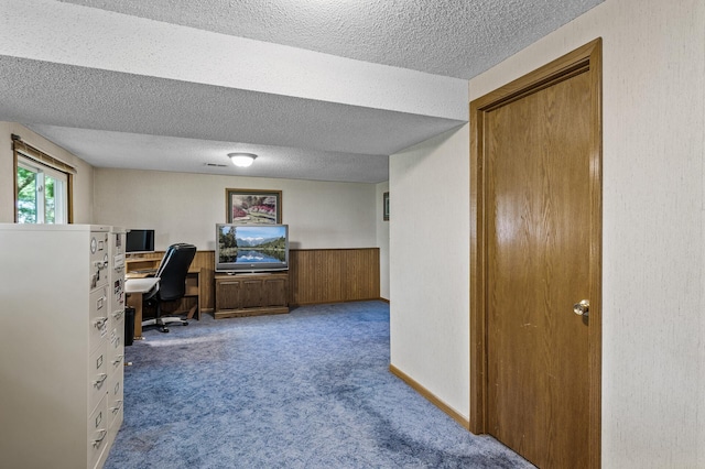 4133 88th Ave NE, Blaine, MN 55014 - office with carpet flooring and a textured ceiling