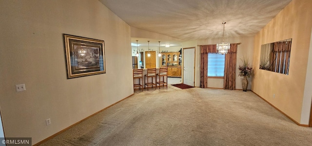 13046 Brookside Ln N, Rogers, MN 55374 - corridor with carpet floors and a chandelier