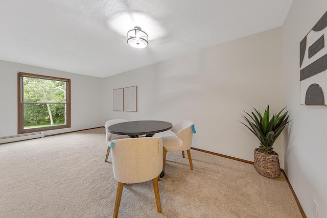 9700 Portland Ave S Unit 237, Bloomington, MN 55420 - dining area with carpet and baseboard heating