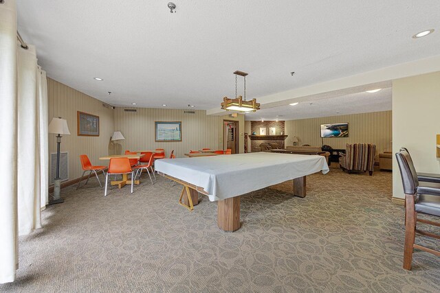 9700 Portland Ave S Unit 237, Bloomington, MN 55420 - rec room featuring billiards, carpet floors, and recessed lighting