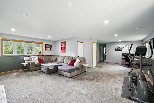 22615 Janero Ave N, Forest Lake, MN 55025 - living area featuring carpet and recessed lighting