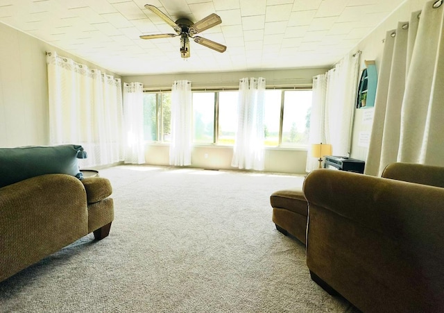 22379 519th Ln, Workman Twp, MN 55760 - sitting room with carpet flooring and a ceiling fan