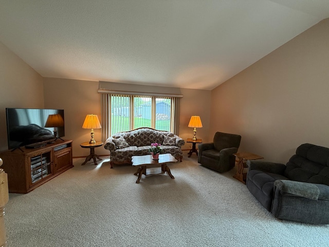 1508 Terrance Cir NE, New Prague, MN 56071 - carpeted living area featuring lofted ceiling