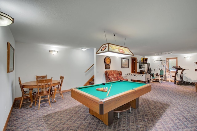 19319 380th St, Erhards Grove Twp, MN 56534 - rec room featuring carpet floors and pool table