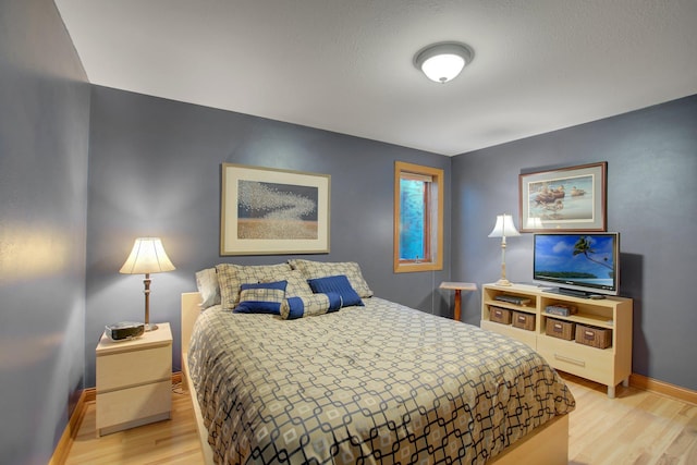 19319 380th St, Erhards Grove Twp, MN 56534 - bedroom featuring baseboards and light wood-style floors