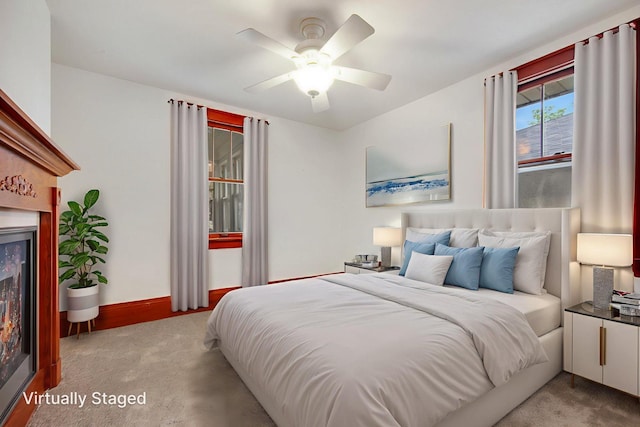 1196 Minnehaha Ave E, Saint Paul, MN 55106 - bedroom with light colored carpet and a ceiling fan