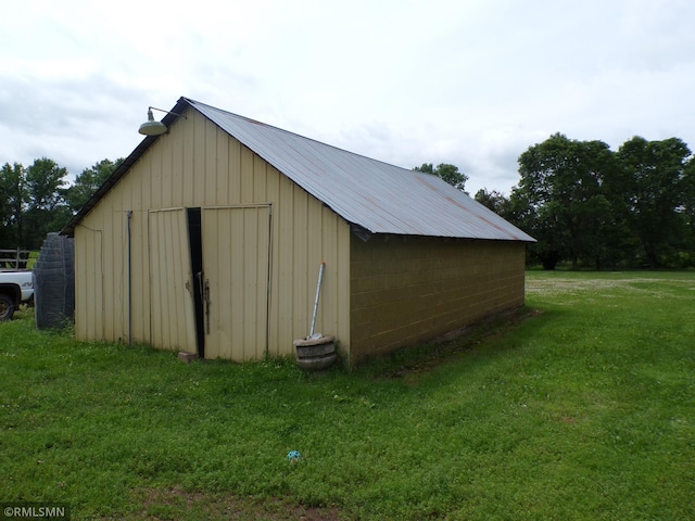 45248 State Highway 48, Clover Twp, MN 55037 - view of pole building with a yard