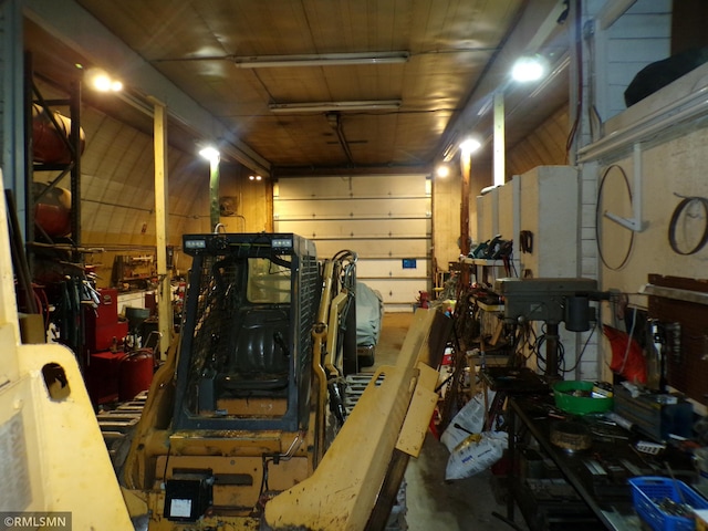 45248 State Highway 48, Clover Twp, MN 55037 - garage with a workshop area