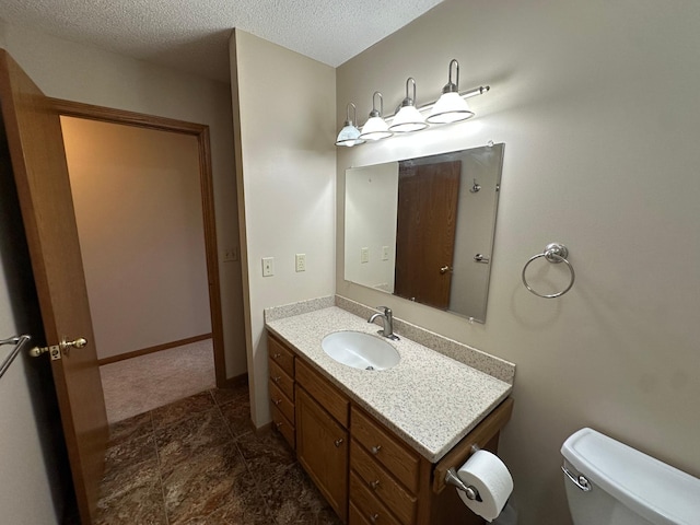 1702 15th St SW, Willmar, MN 56201 - half bath featuring vanity and a textured ceiling