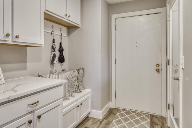 10501 Cedar Lake Rd Unit 217, Minnetonka, MN 55305 - mudroom with light wood-style floors and baseboards