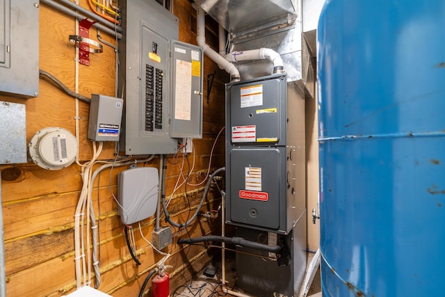 2913 125th St, Island Lake Twp, MN 56651 - utility room featuring electric panel