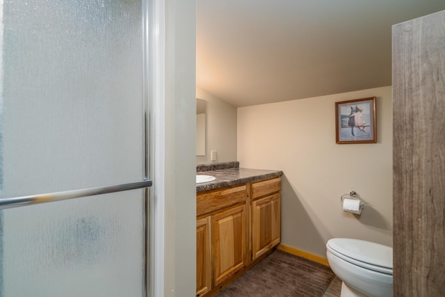 2913 125th St, Island Lake Twp, MN 56651 - full bathroom with vanity and a shower with door